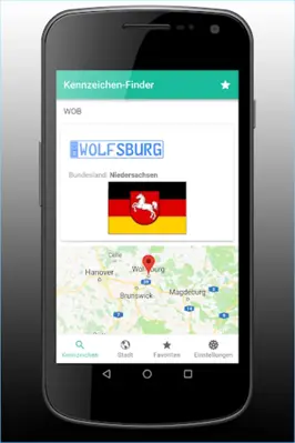 Kennzeichen-Finder mit Karte android App screenshot 1