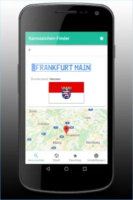 Kennzeichen-Finder mit Karte android App screenshot 4